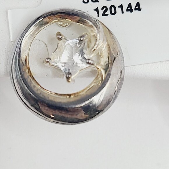 Waterford Sterling Silver Star Stud Earrings With Cubic Zirconia In Gift Box - Picture 4 of 13